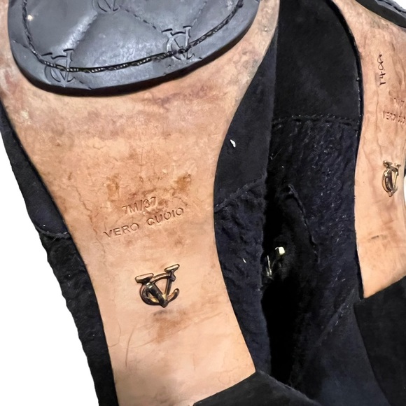 Vince Camuto Signature Black Suede Knee Boots size 7 37 - Picture 8 of 9